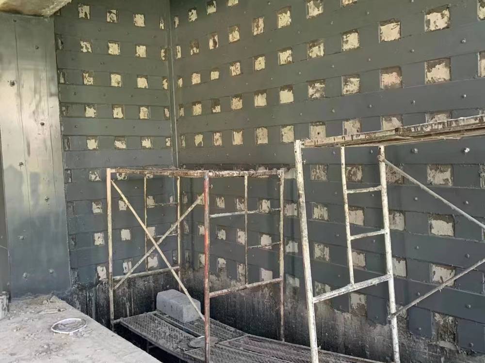 中山某轮胎厂剪力墙楼板粘钢加固